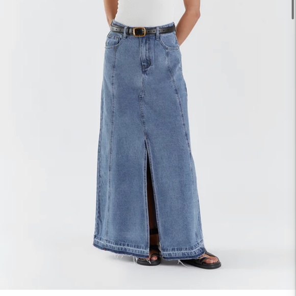 DISSH Dresses & Skirts - LENNON VINTAGE BLUE MAXI SKIRT- brand new